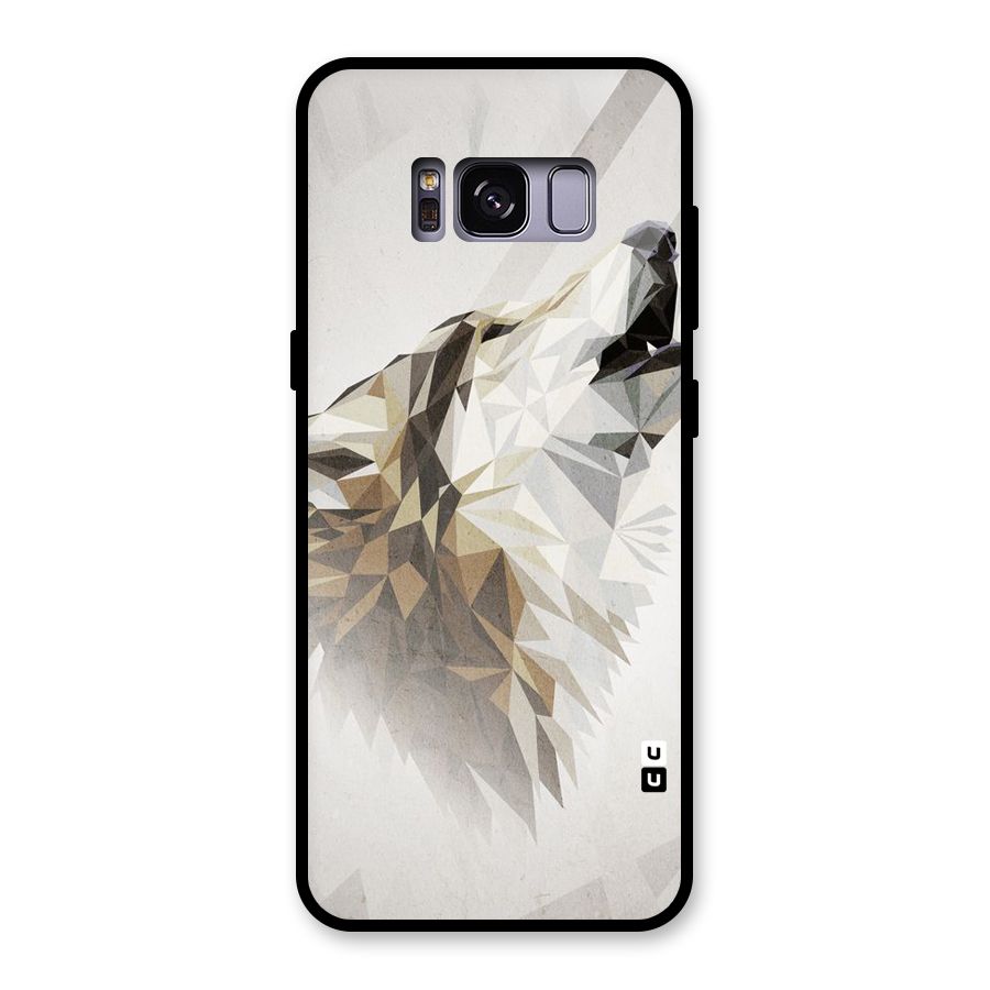 Diamond Wolf Glass Back Case for Galaxy S8