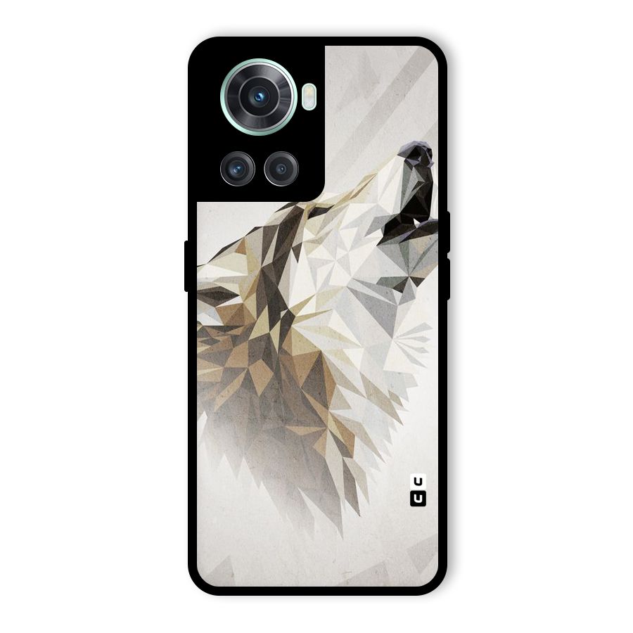 Diamond Wolf Glass Back Case for OnePlus 10R