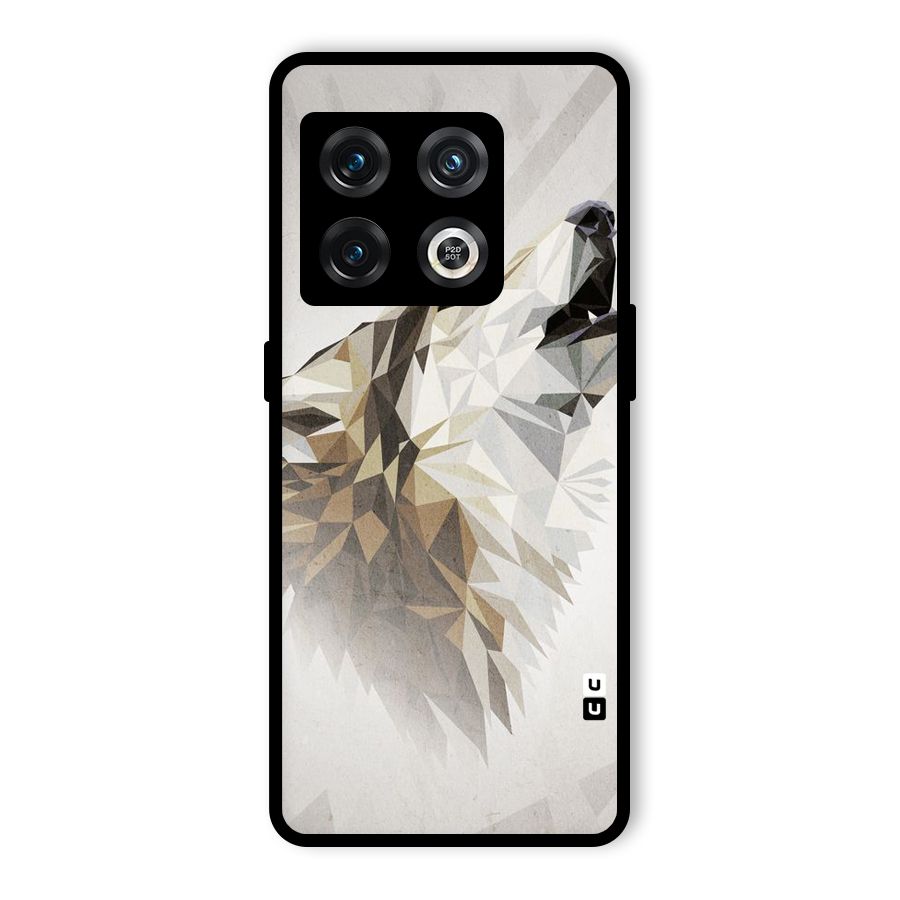 Diamond Wolf Glass Back Case for OnePlus 10 Pro 5G