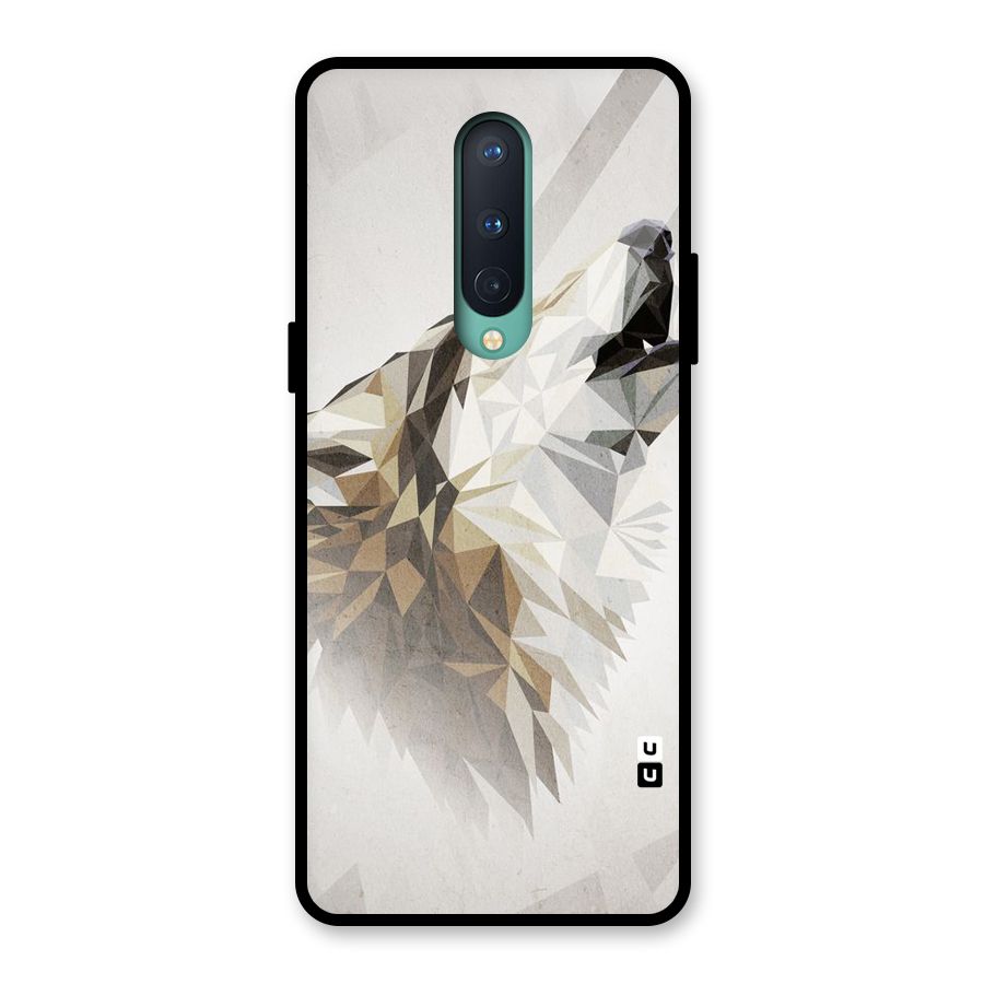 Diamond Wolf Glass Back Case for OnePlus 8