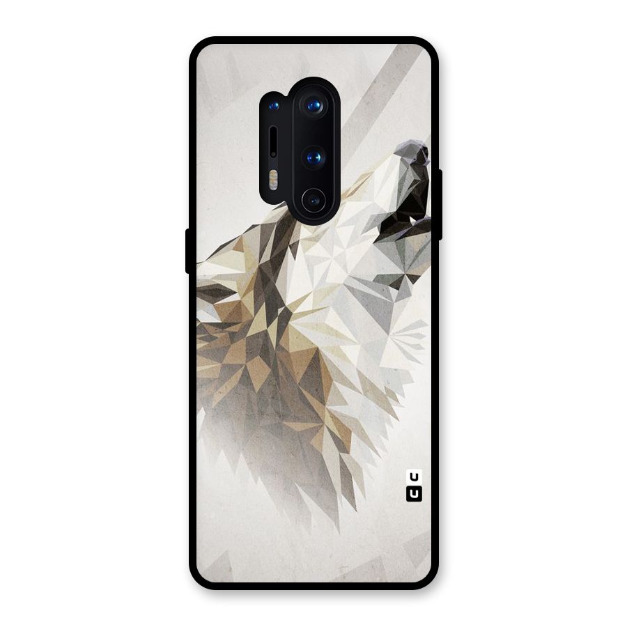 Diamond Wolf Glass Back Case for OnePlus 8 Pro