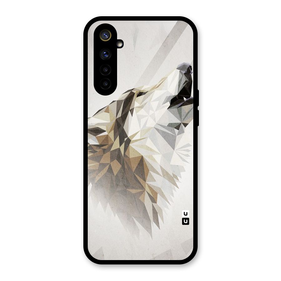 Diamond Wolf Glass Back Case for Realme 6i
