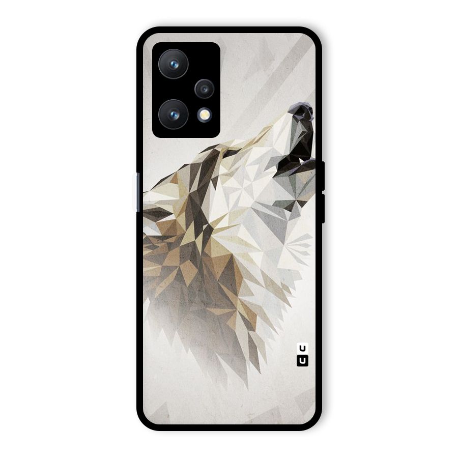 Diamond Wolf Glass Back Case for Realme 9 Pro 5G