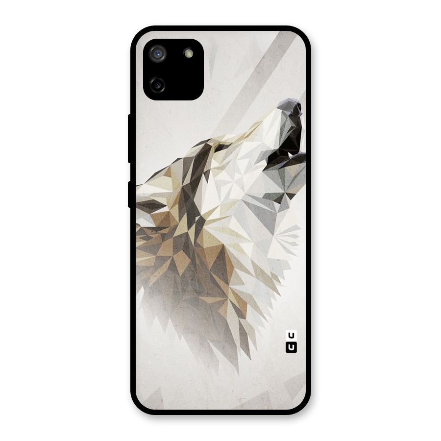 Diamond Wolf Glass Back Case for Realme C11