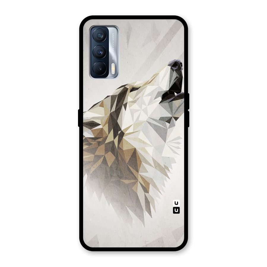 Diamond Wolf Glass Back Case for Realme X7