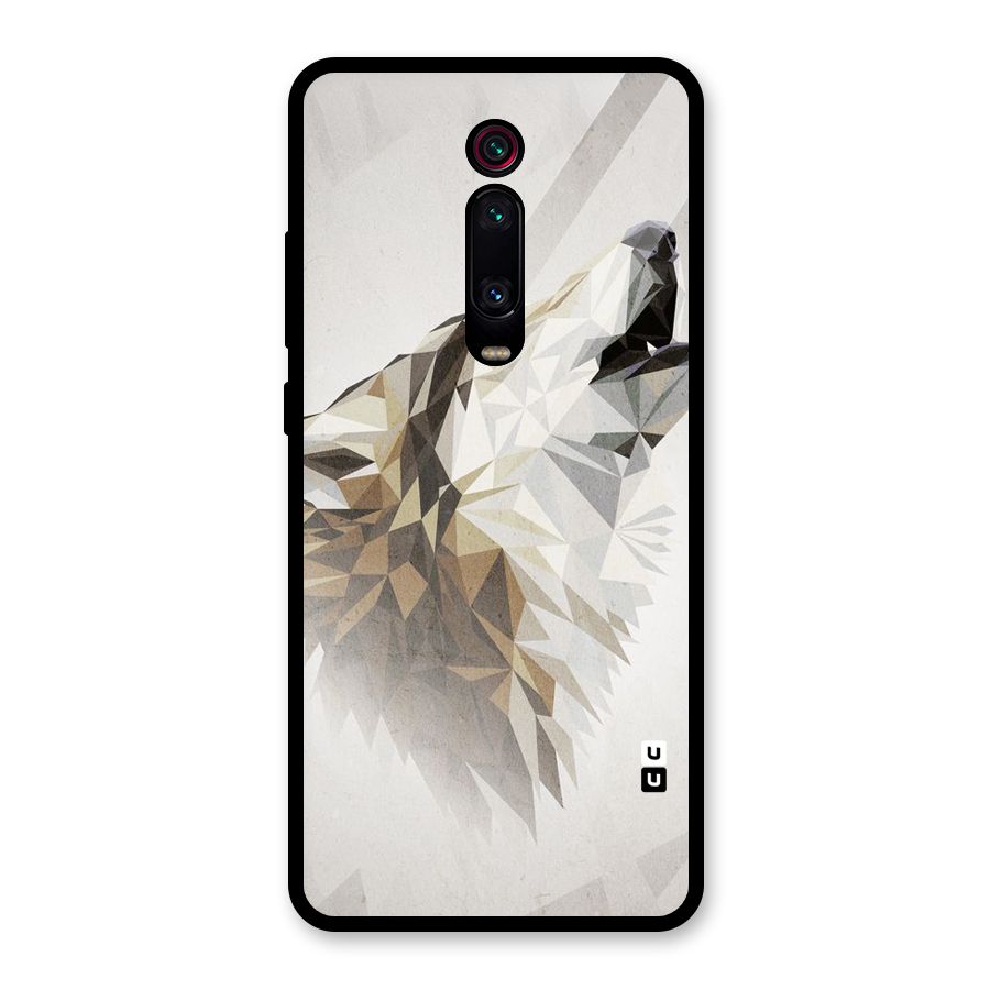 Diamond Wolf Glass Back Case for Redmi K20 Pro