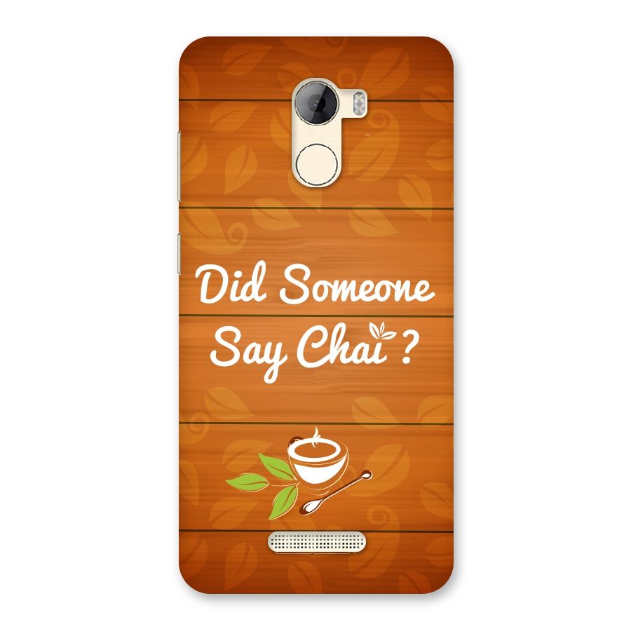 Did Someone Say Chai Back Case for Gionee A1 LIte