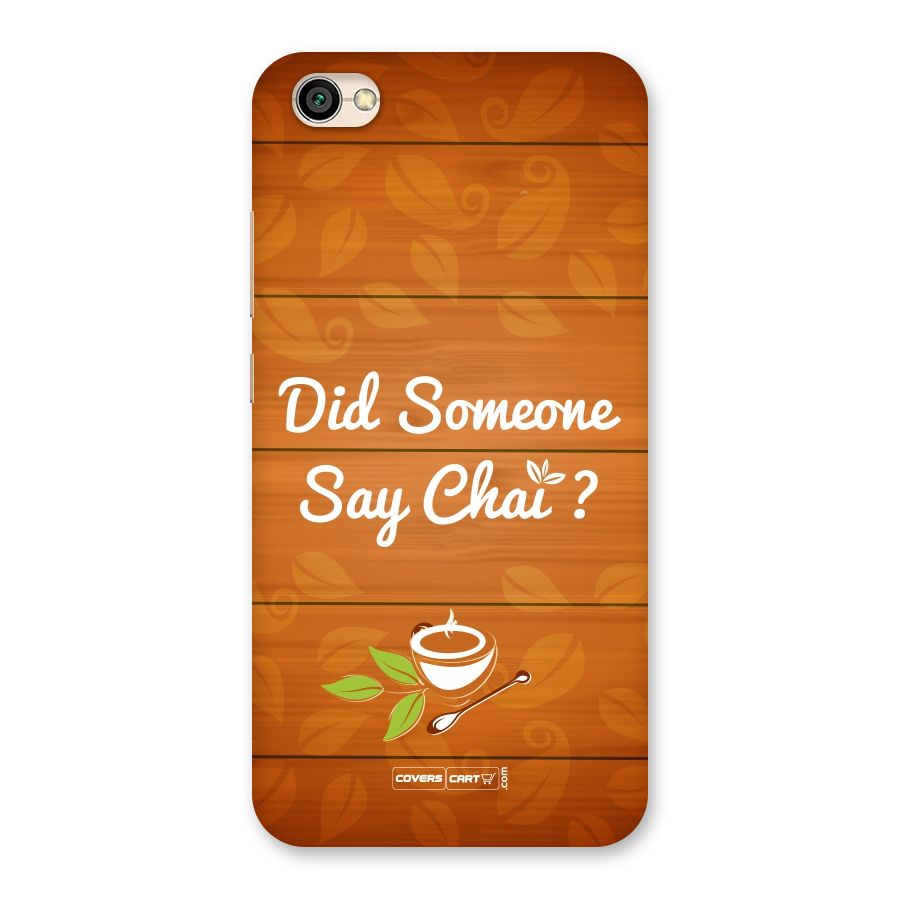 Did Someone Say Chai Back Case for Redmi Y1 Lite