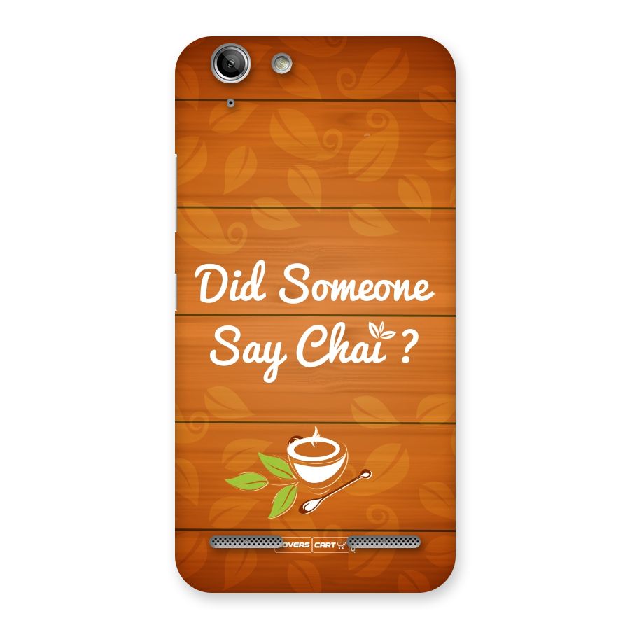 Did Someone Say Chai Back Case for Vibe K5 Plus