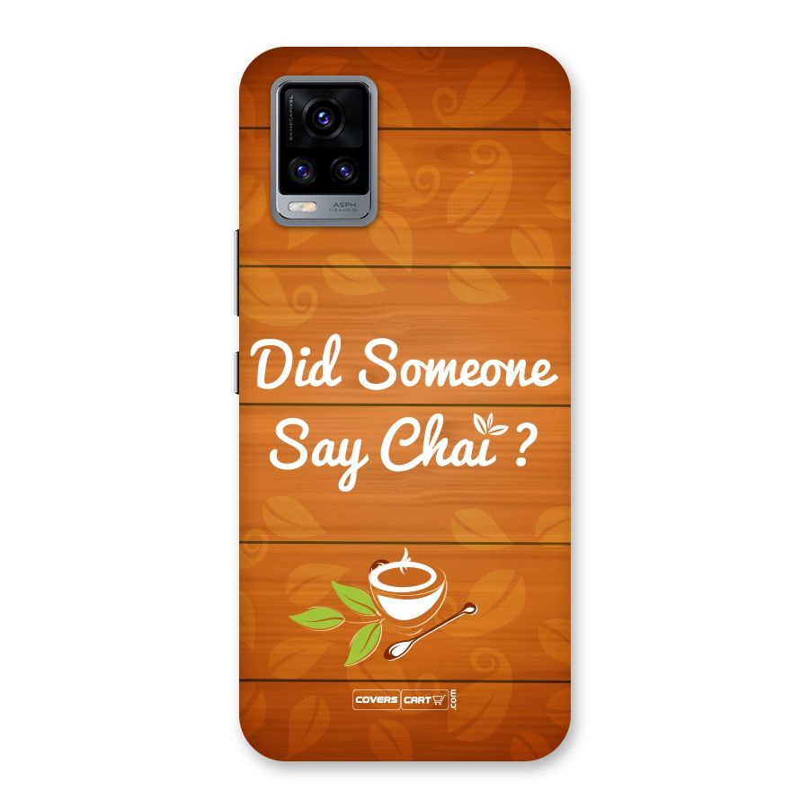 Did Someone Say Chai Back Case for Vivo V20