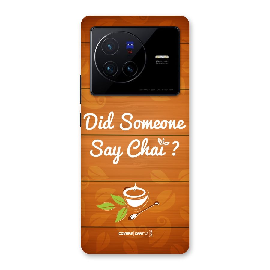 Did Someone Say Chai Back Case for Vivo X80