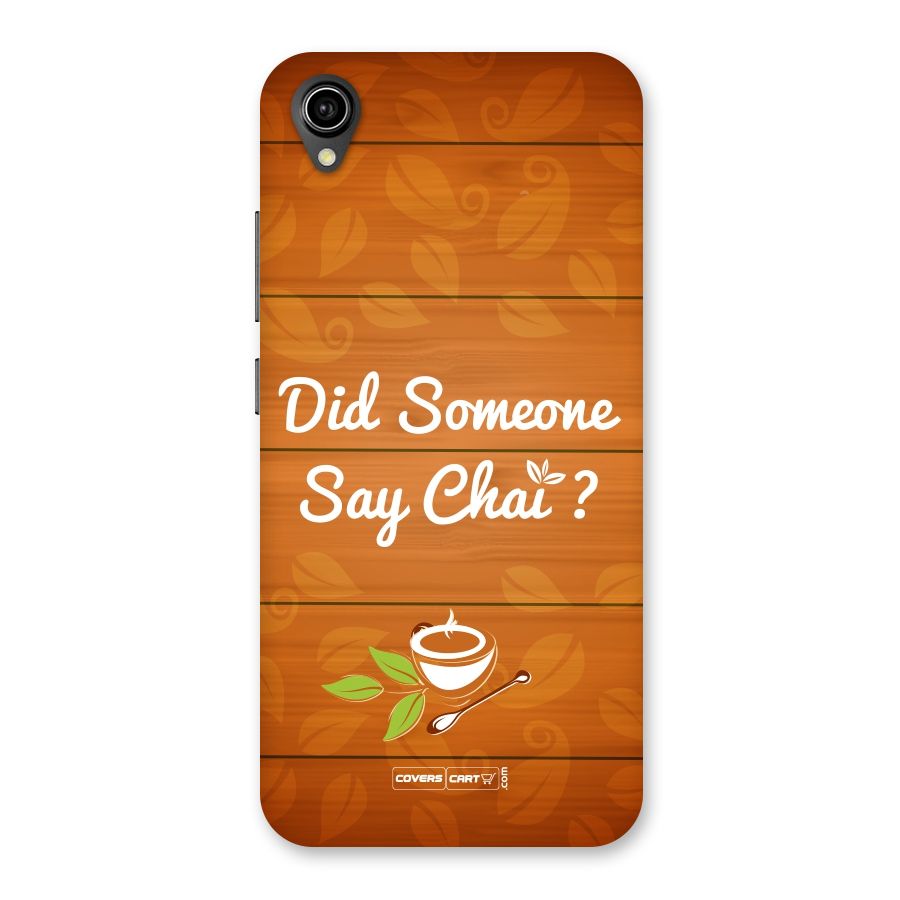Did Someone Say Chai Back Case for Vivo Y90