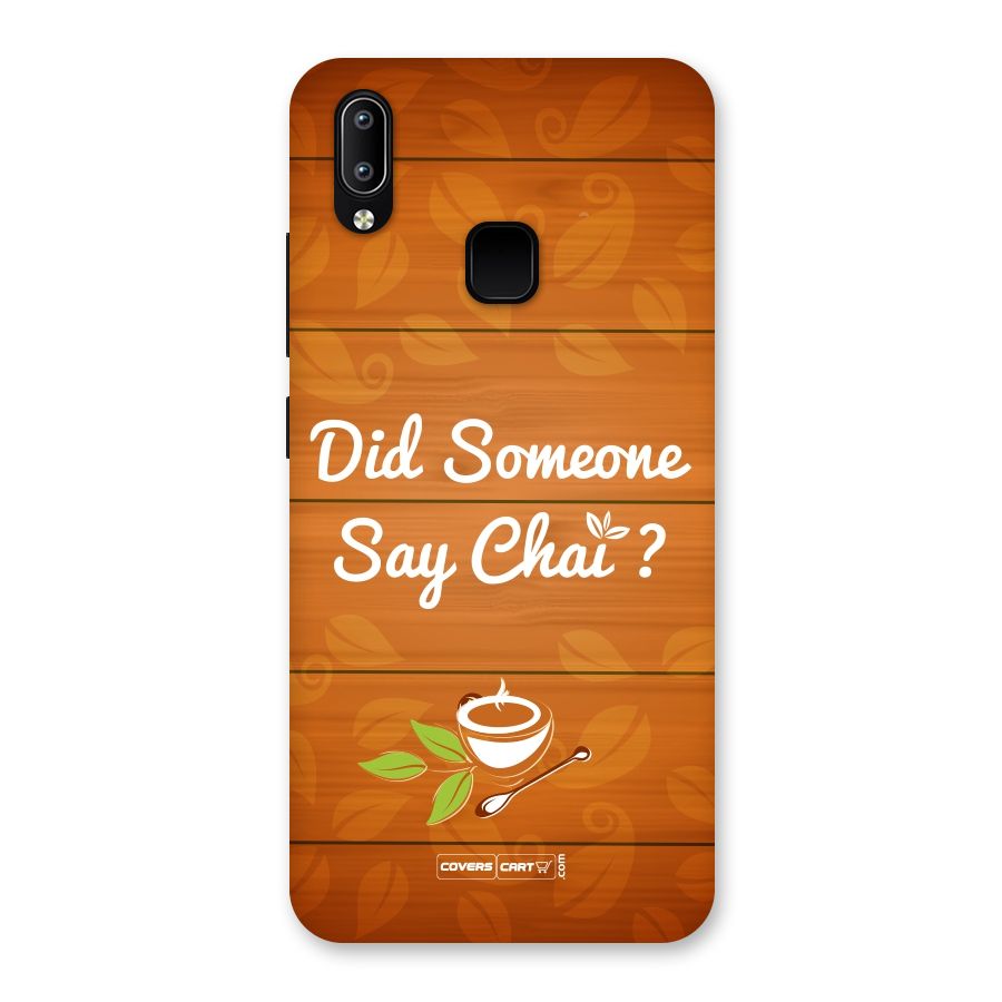 Did Someone Say Chai Back Case for Vivo Y93