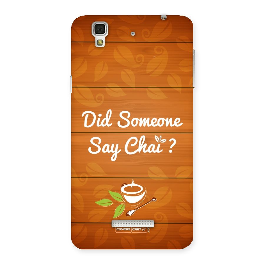 Did Someone Say Chai Back Case for YU Yureka Plus