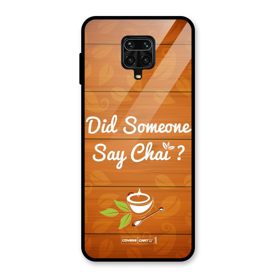 Did Someone Say Chai Glass Back Case for Poco M2 Pro