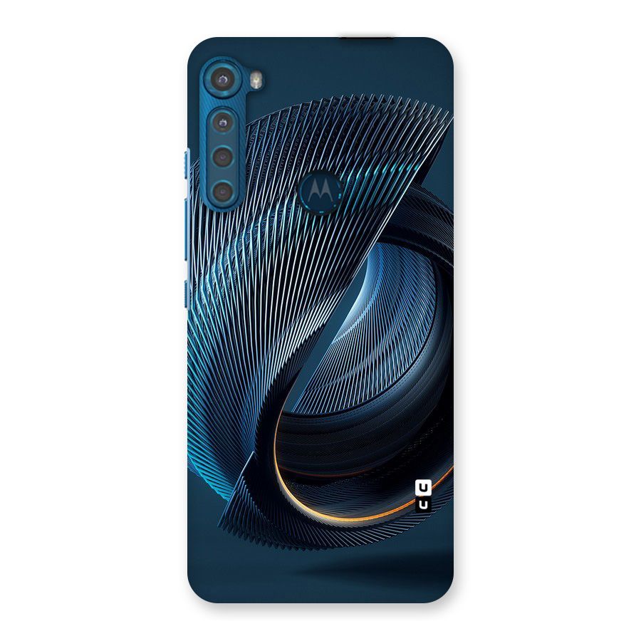 Digital Circle Pattern Back Case for Motorola One Fusion Plus