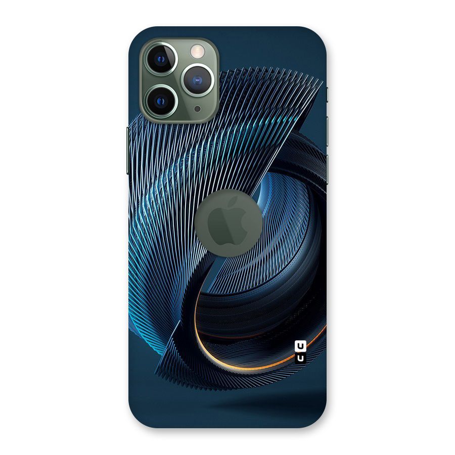 Digital Circle Pattern Back Case for iPhone 11 Pro Logo  Cut
