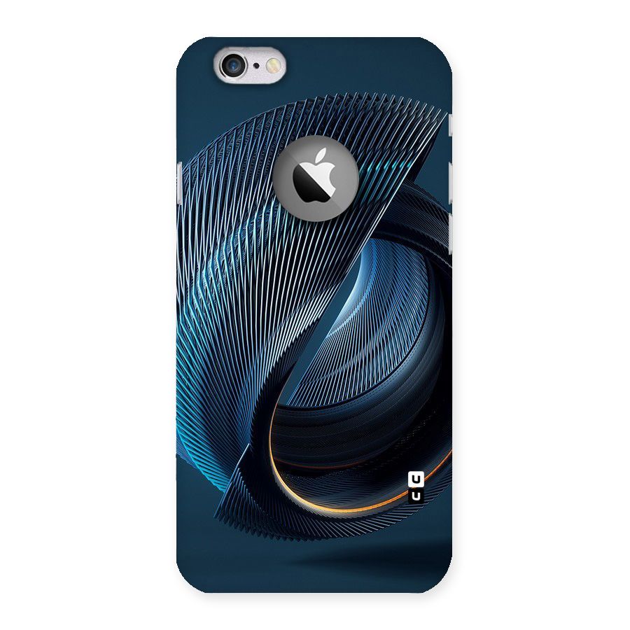 Digital Circle Pattern Back Case for iPhone 6 Logo Cut