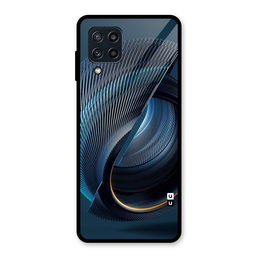 Digital Circle Pattern Glass Back Case for Galaxy M32