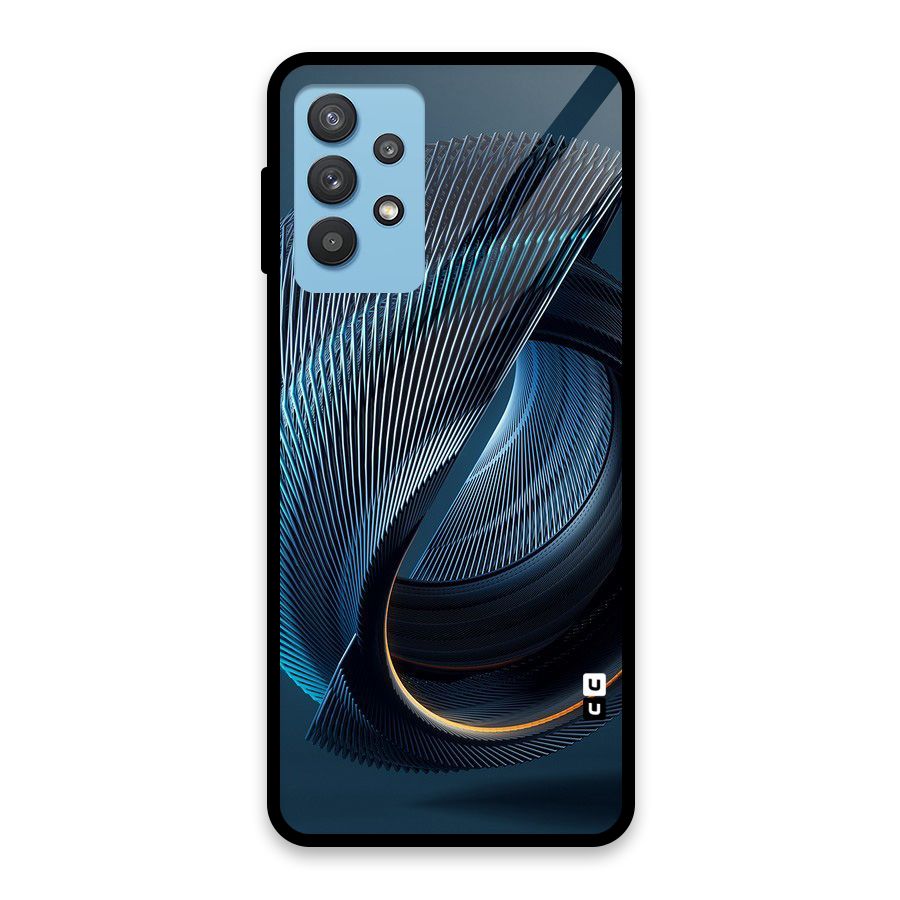 Digital Circle Pattern Glass Back Case for Galaxy M32 5G