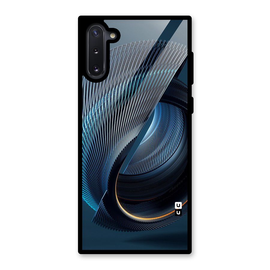 Digital Circle Pattern Glass Back Case for Galaxy Note 10