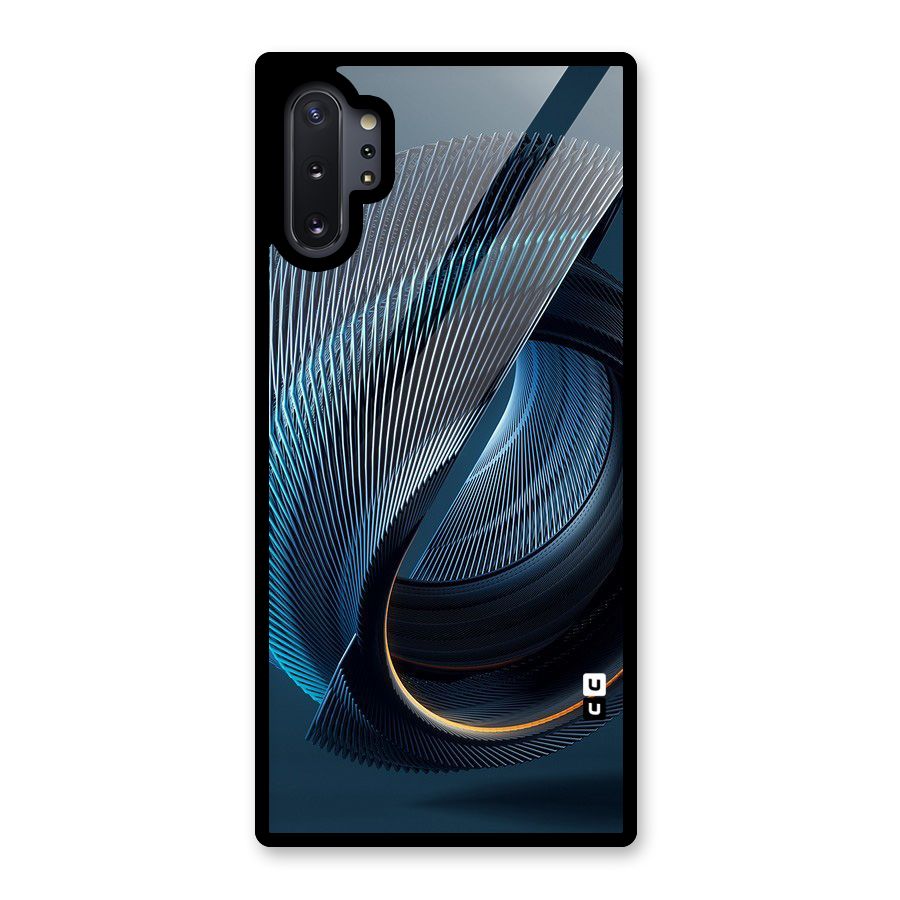 Digital Circle Pattern Glass Back Case for Galaxy Note 10 Plus