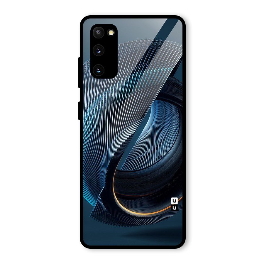 Digital Circle Pattern Glass Back Case for Galaxy S20 FE 5G