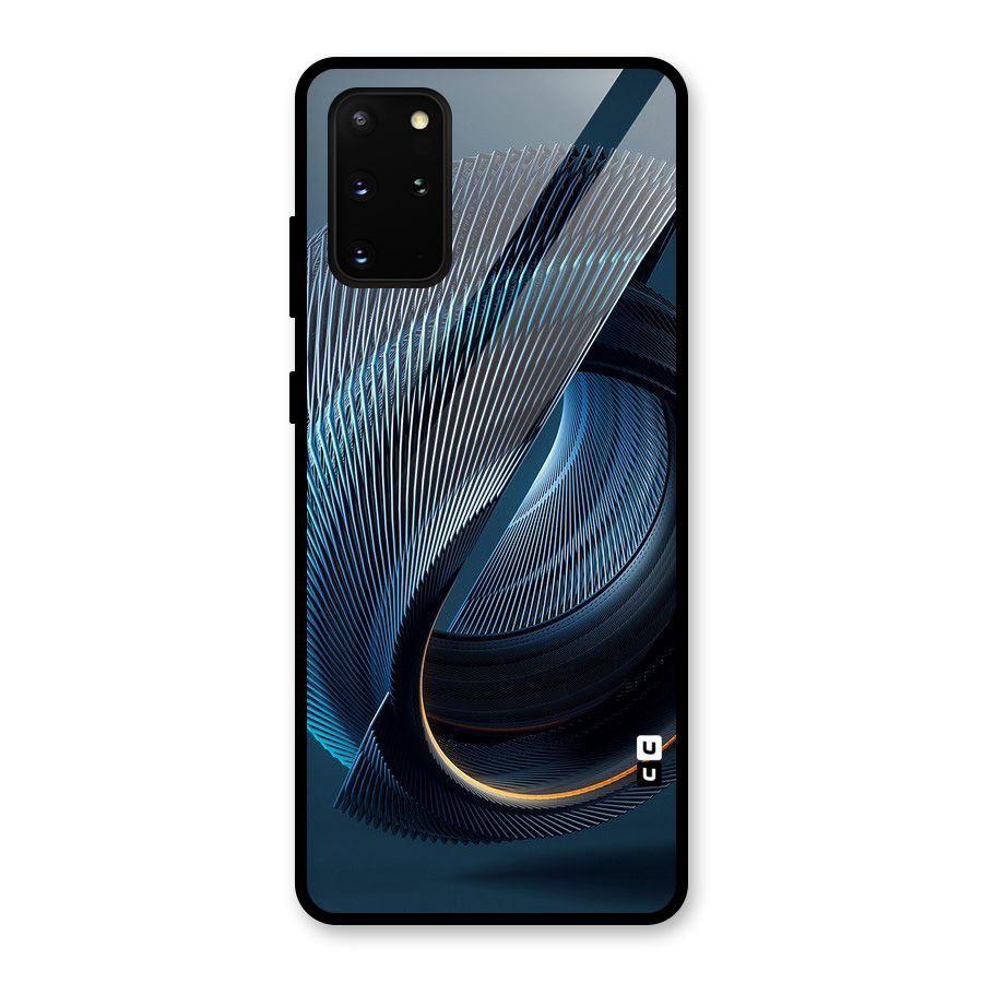 Digital Circle Pattern Glass Back Case for Galaxy S20 Plus