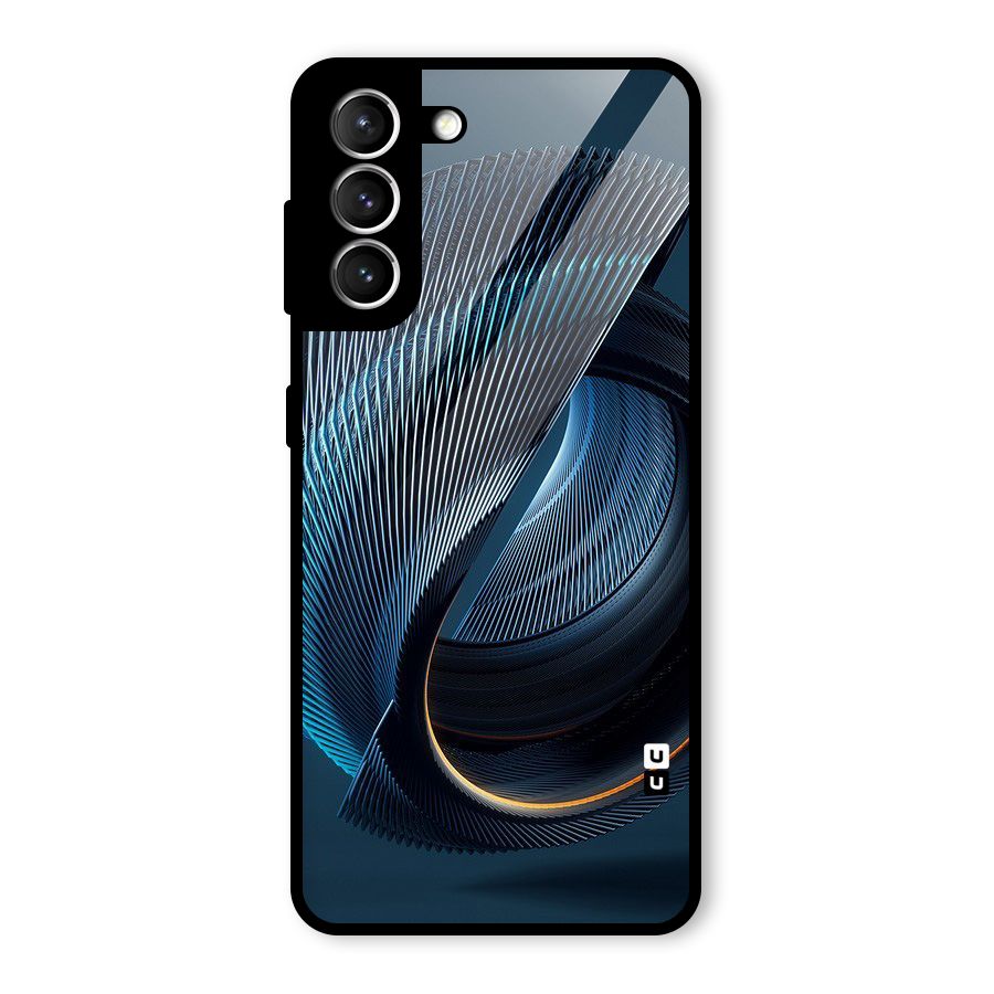 Digital Circle Pattern Glass Back Case for Galaxy S21 5G