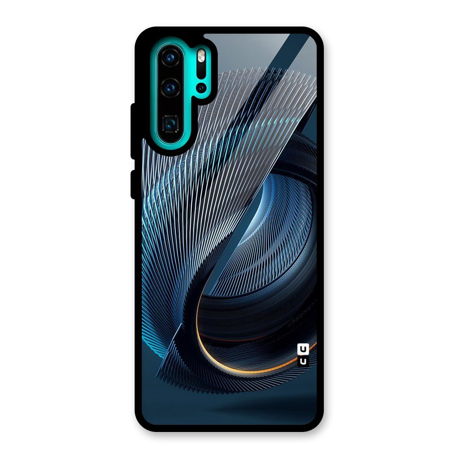 Digital Circle Pattern Glass Back Case for Huawei P30 Pro