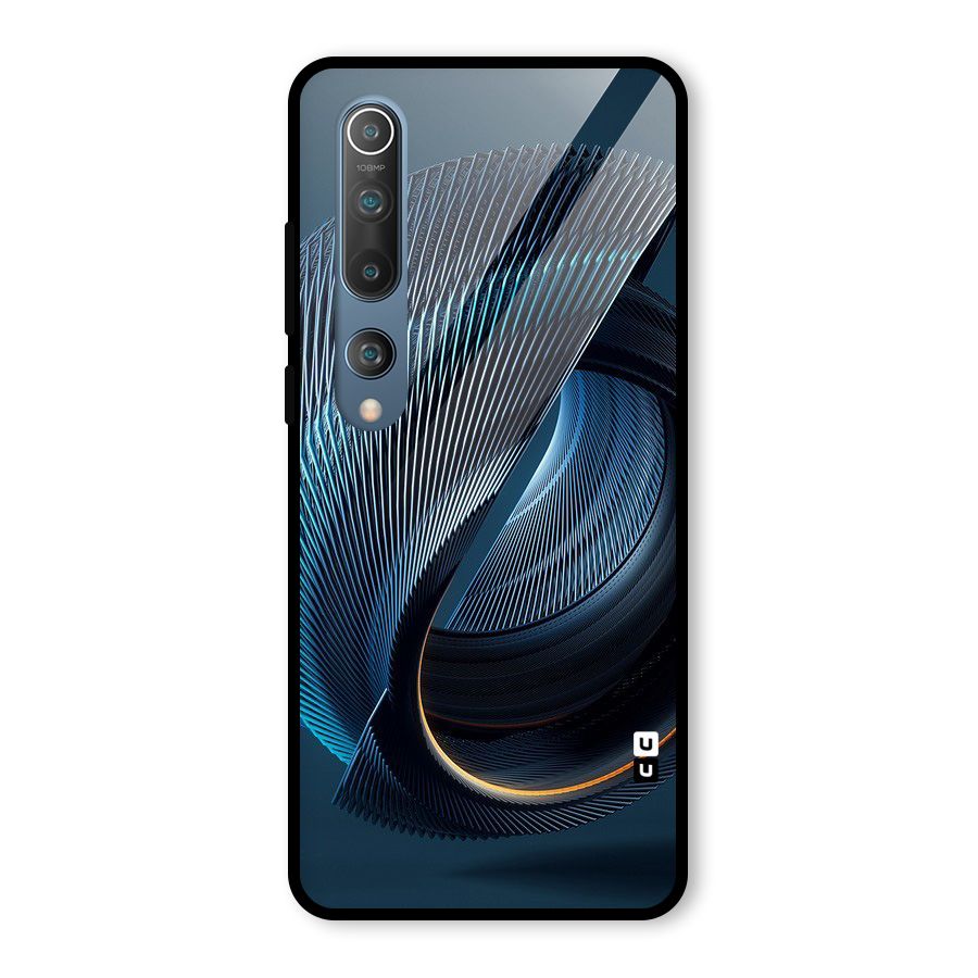 Digital Circle Pattern Glass Back Case for Mi 10
