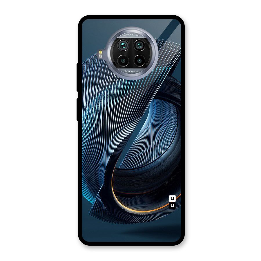 Digital Circle Pattern Glass Back Case for Mi 10i