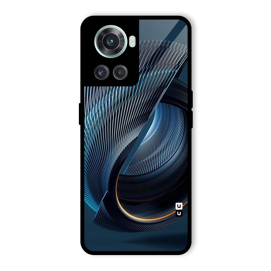 Digital Circle Pattern Glass Back Case for OnePlus 10R