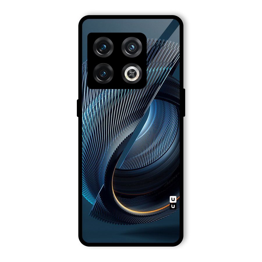 Digital Circle Pattern Glass Back Case for OnePlus 10 Pro 5G