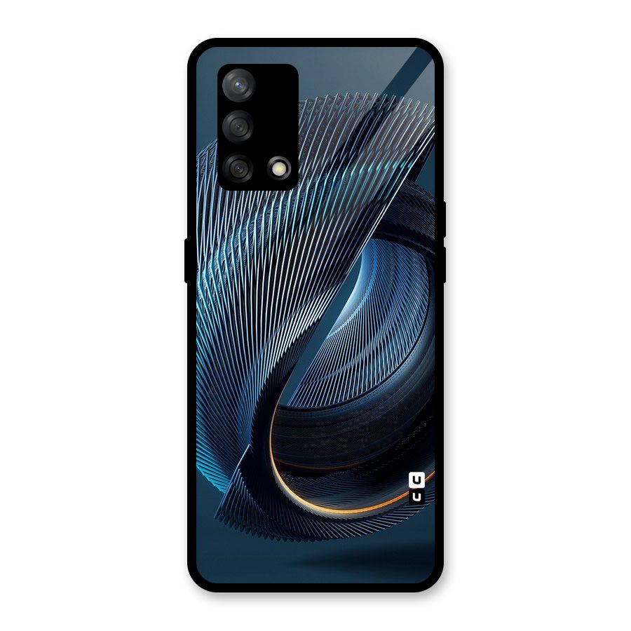 Digital Circle Pattern Glass Back Case for Oppo F19