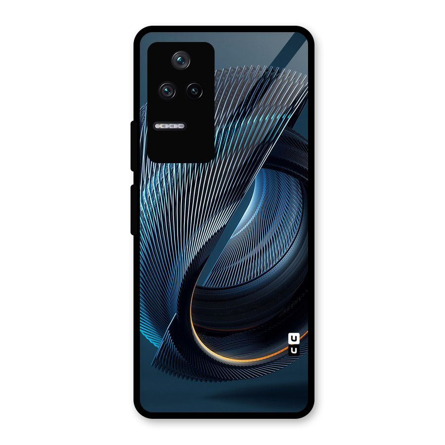 Digital Circle Pattern Glass Back Case for Poco F4 5G