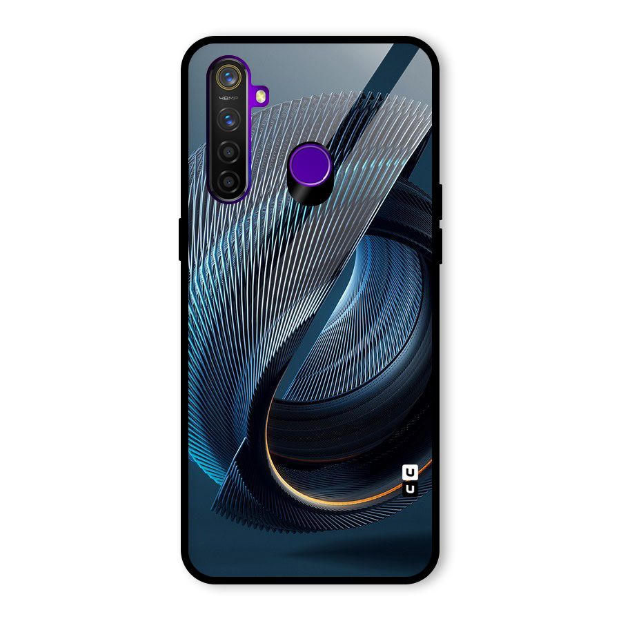 Digital Circle Pattern Glass Back Case for Realme 5 Pro