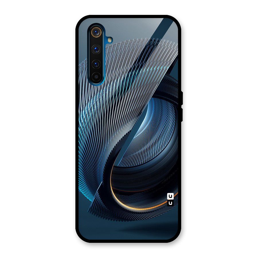 Digital Circle Pattern Glass Back Case for Realme 6 Pro
