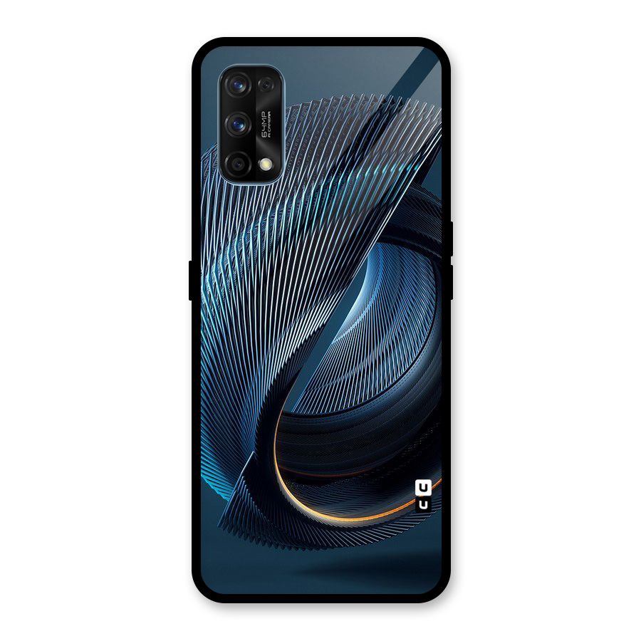 Digital Circle Pattern Glass Back Case for Realme 7 Pro