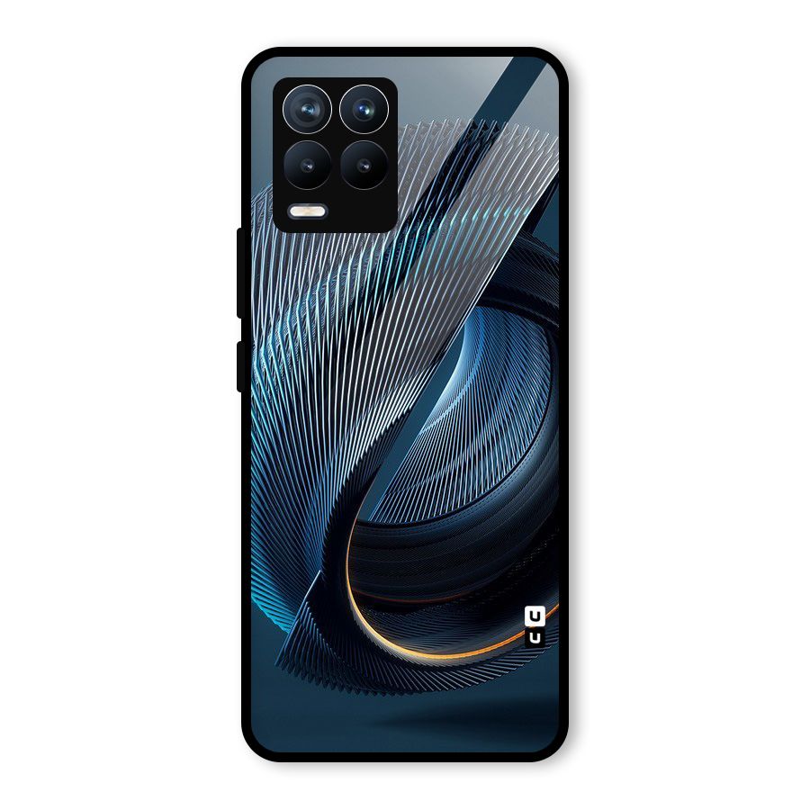 Digital Circle Pattern Glass Back Case for Realme 8 Pro