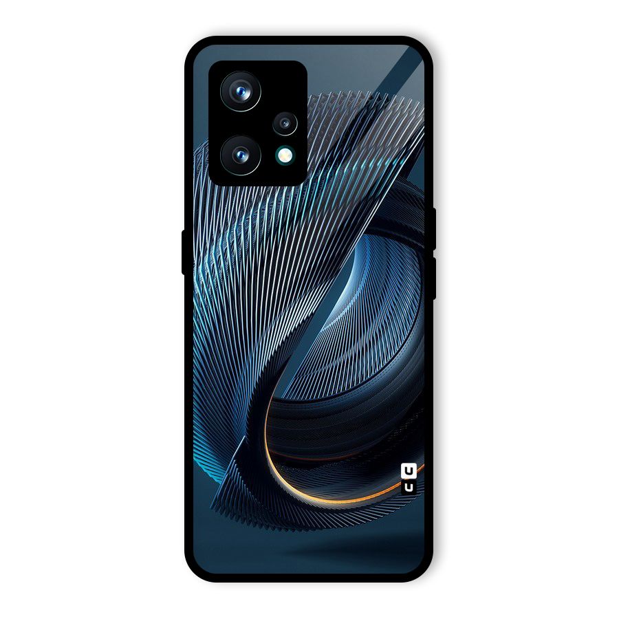 Digital Circle Pattern Glass Back Case for Realme 9 Pro Plus 5G