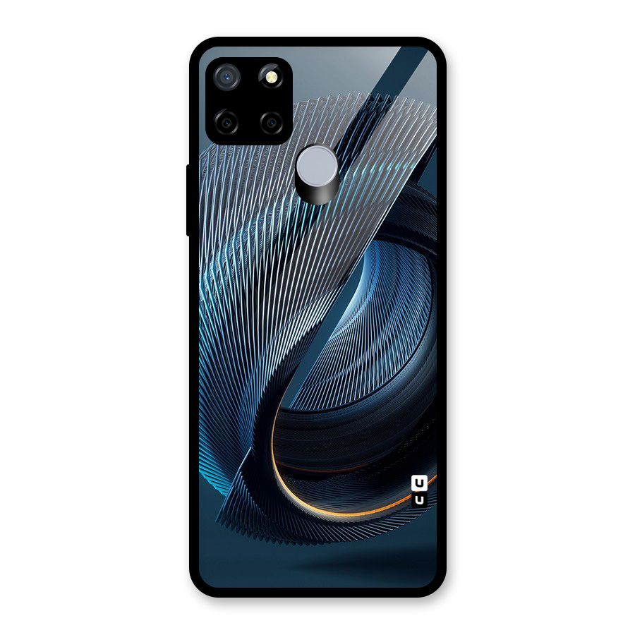 Digital Circle Pattern Glass Back Case for Realme Narzo 30A
