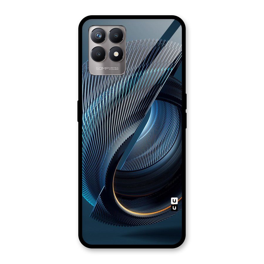 Digital Circle Pattern Glass Back Case for Realme Narzo 50