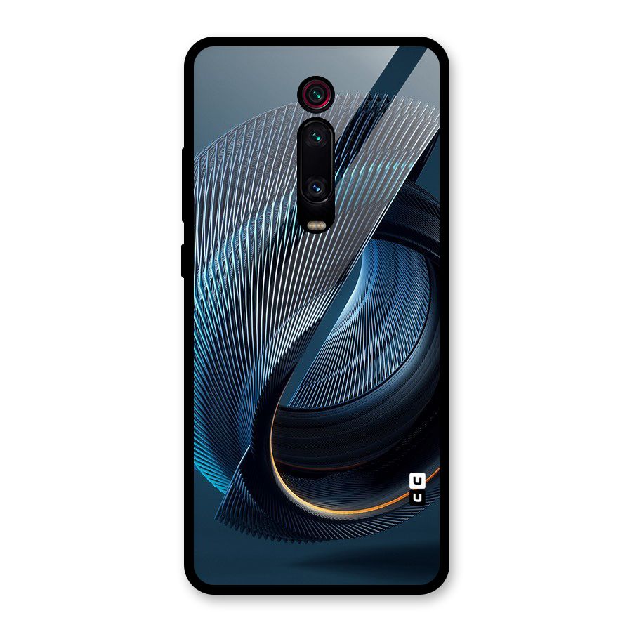 Digital Circle Pattern Glass Back Case for Redmi K20