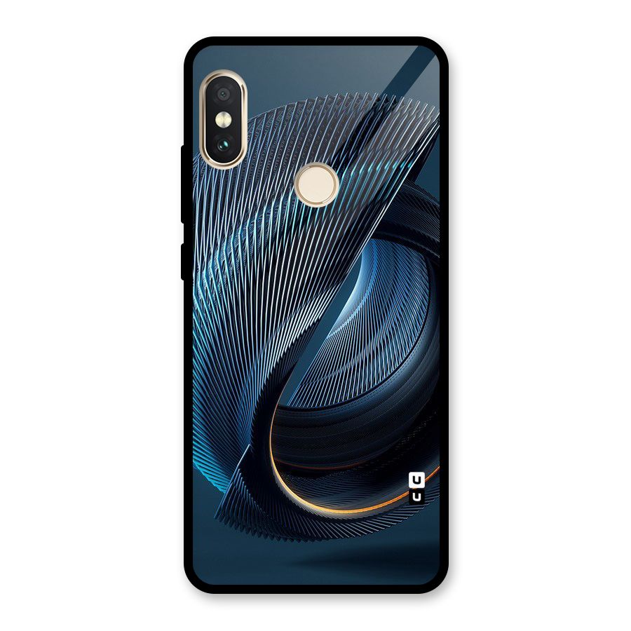 Digital Circle Pattern Glass Back Case for Redmi Note 5 Pro