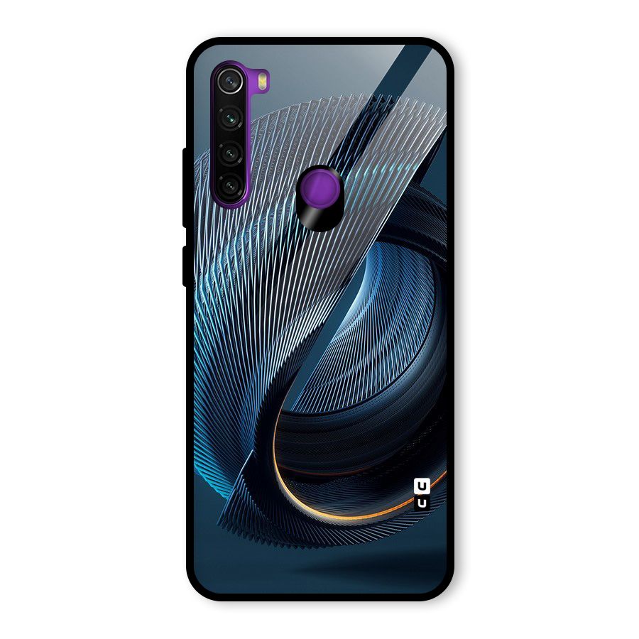 Digital Circle Pattern Glass Back Case for Redmi Note 8
