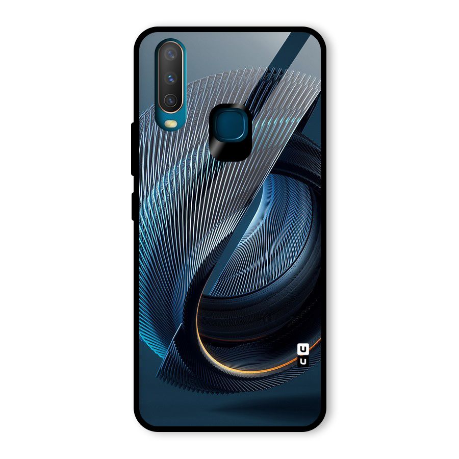 Digital Circle Pattern Glass Back Case for Vivo U10