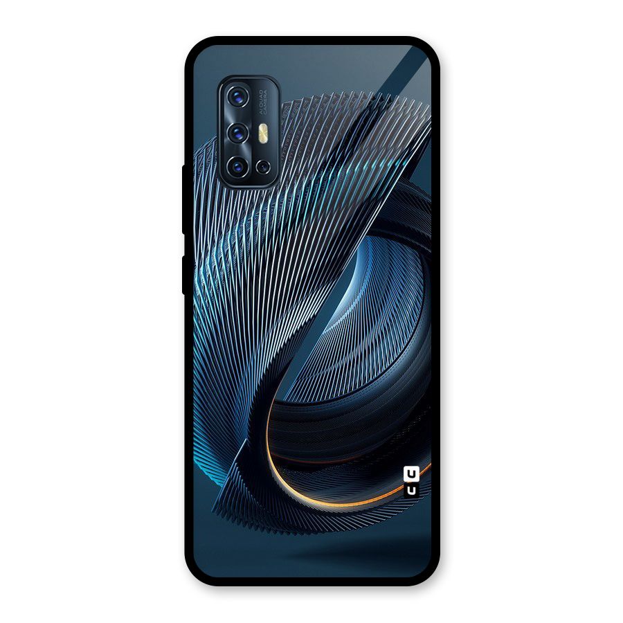 Digital Circle Pattern Glass Back Case for Vivo V17