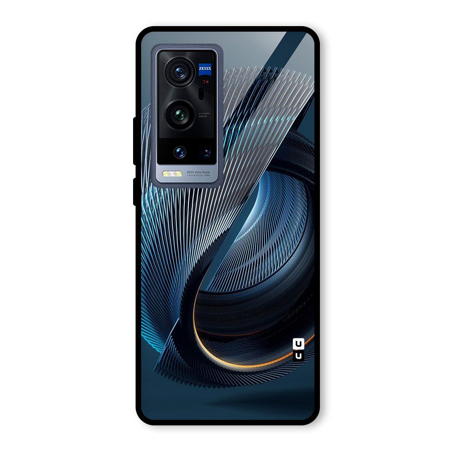 Digital Circle Pattern Glass Back Case for Vivo X60 Pro Plus