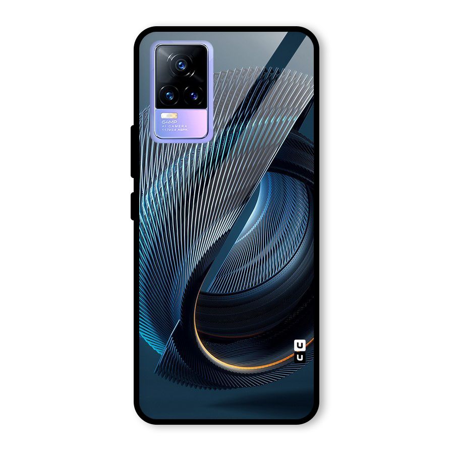 Digital Circle Pattern Glass Back Case for Vivo Y73
